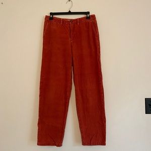 VANS CORDUROY BURGUNDY TAPERED PANTS